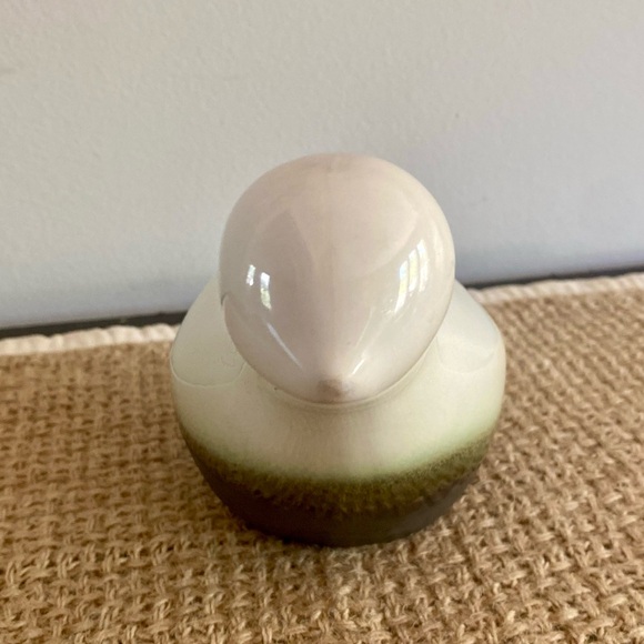 RARE VINTAGE ART DECO GLAZED PORCELAIN DUCK STATUE SCULPTURE - Picture 3 of 10